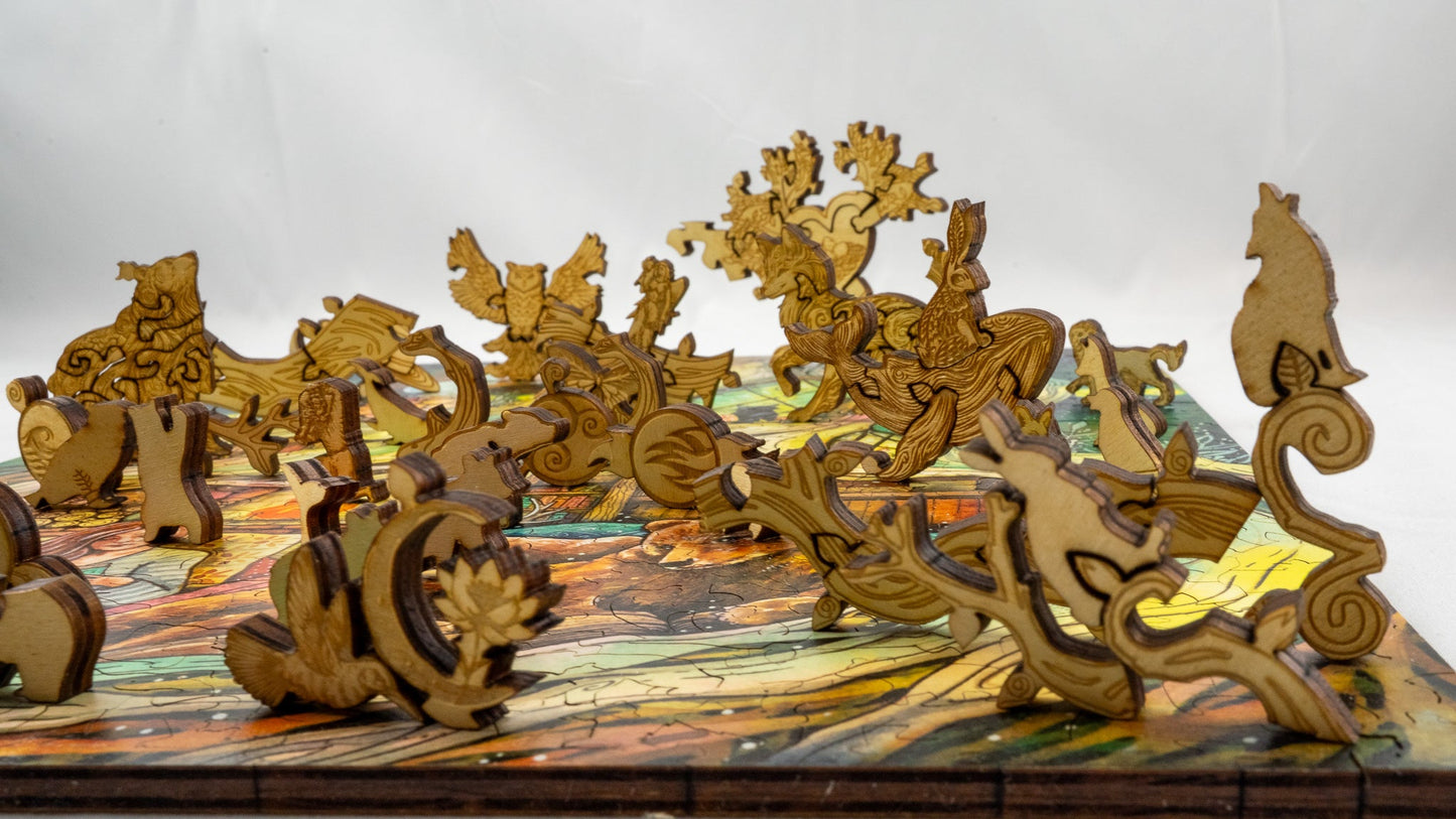 Kinship 3D wooden 2 sided puzzle