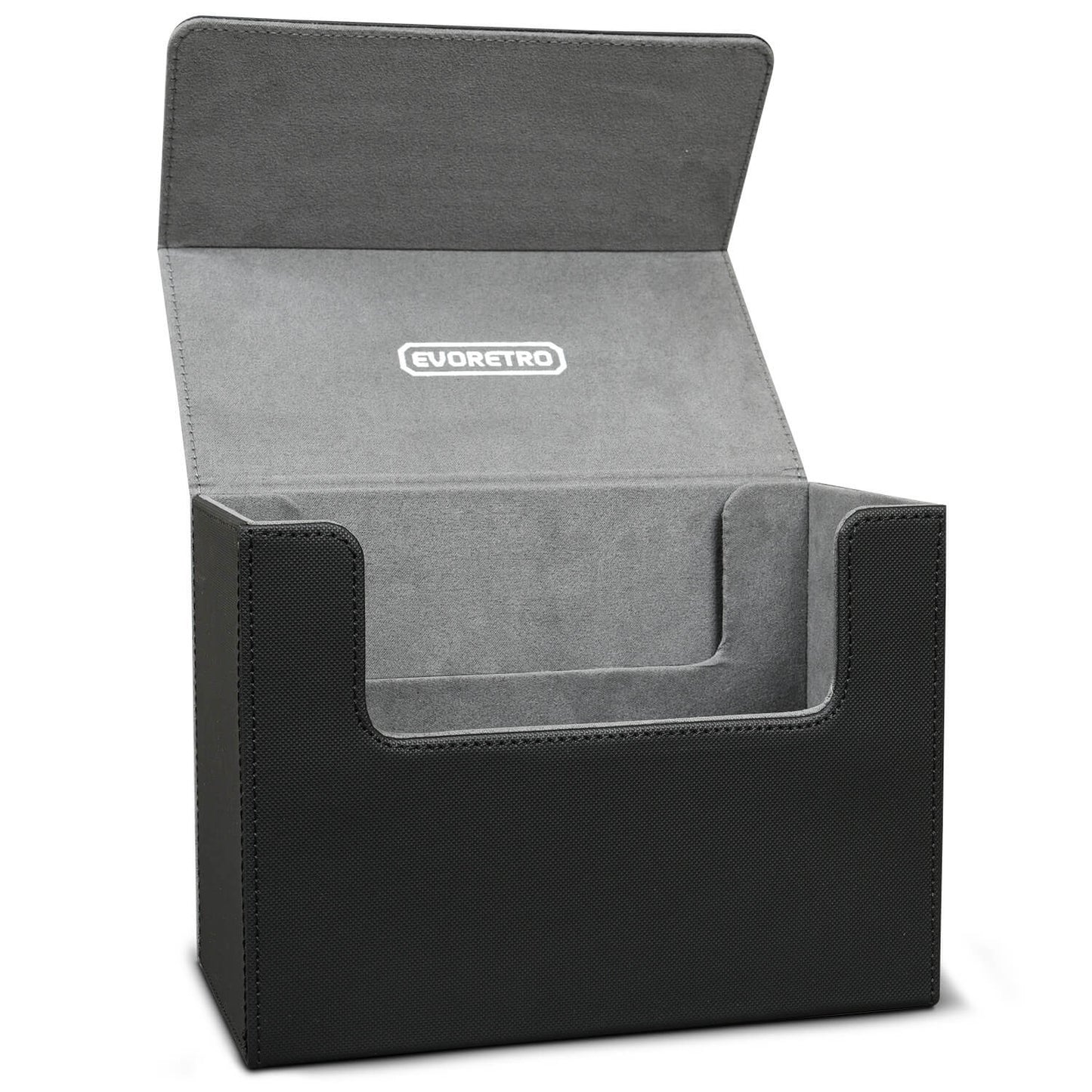 EVORETRO Lightweight Magnetic Card Holder - 180+ Toploaders or 500+ Trading Cards | Black/Grey