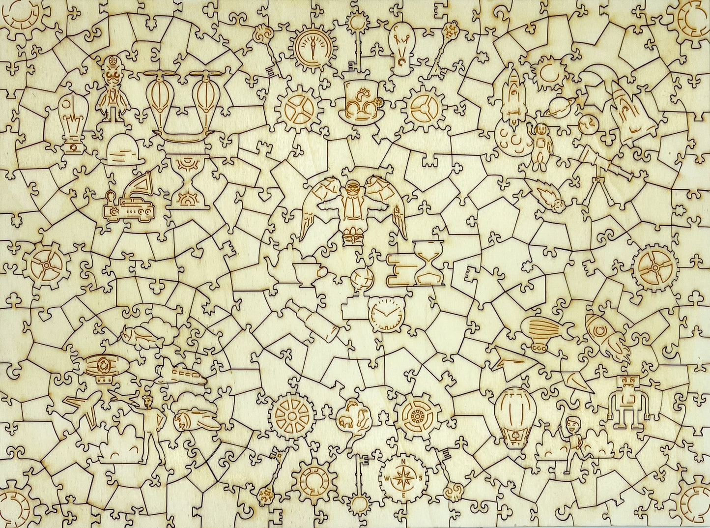 Optimist 3D wooden 2 sided puzzle