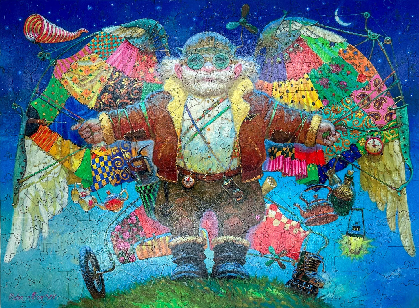 Optimist 3D wooden 2 sided puzzle