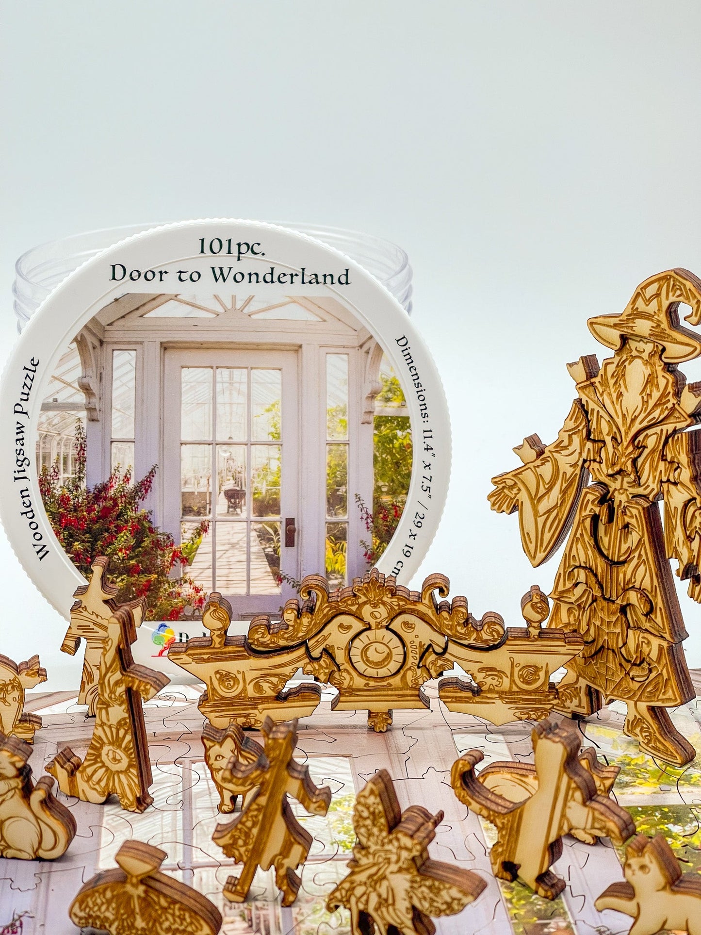 Door to Wonderland 3D wooden 2 sided puzzle