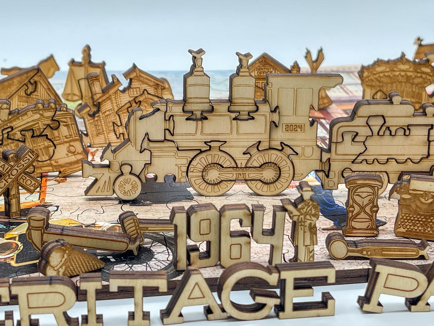 Heritage Park 3D wooden 2 sided puzzle