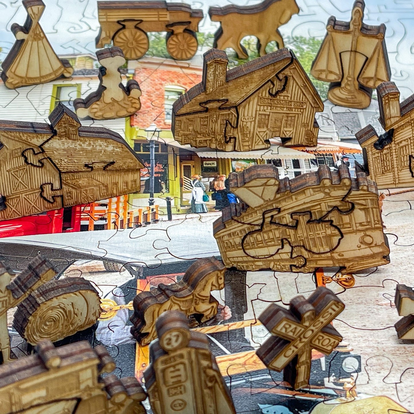 Heritage Park 3D wooden 2 sided puzzle