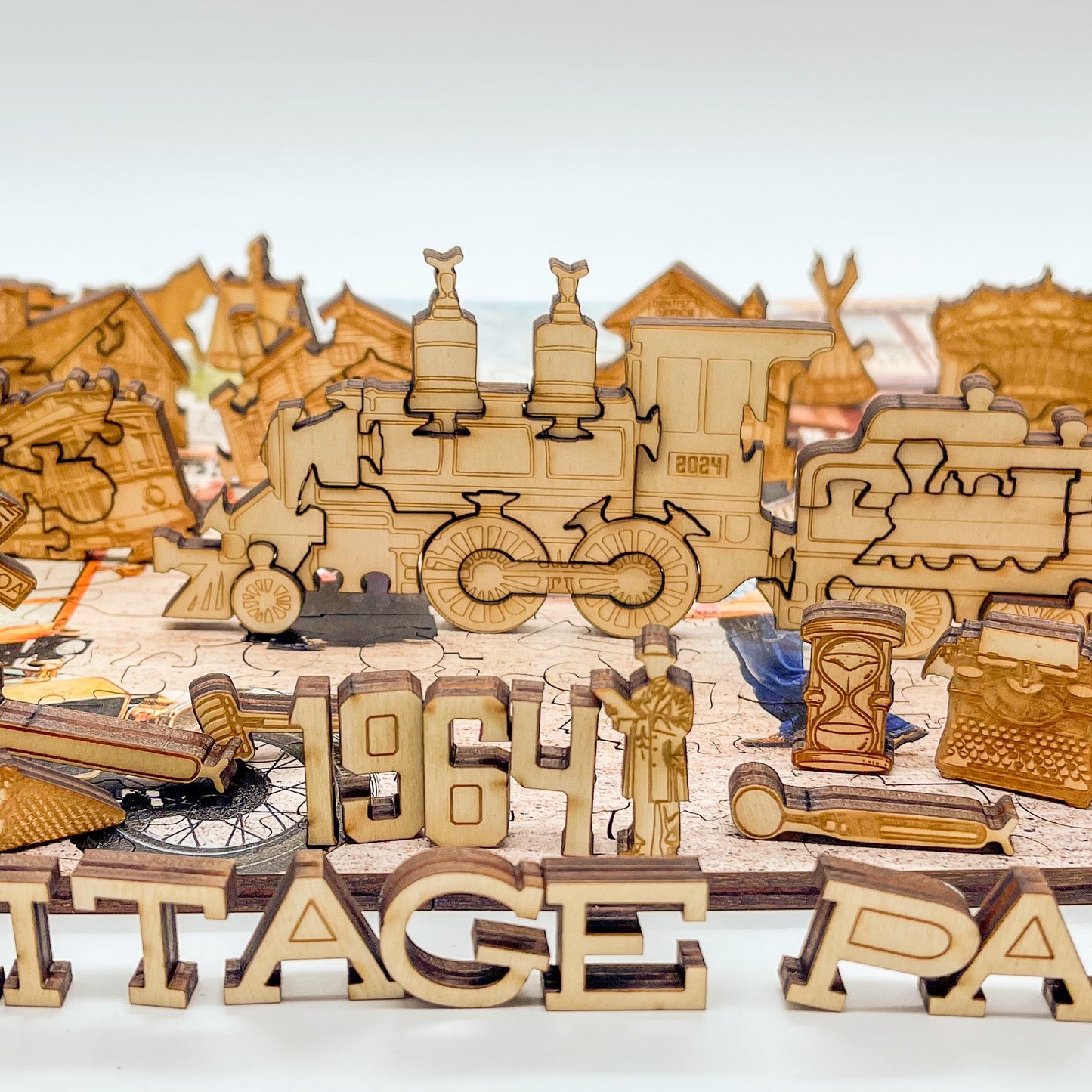 Heritage Park 3D wooden 2 sided puzzle