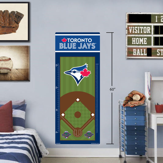 Toronto Blue Jays Repositional Vinyl Growth Chart