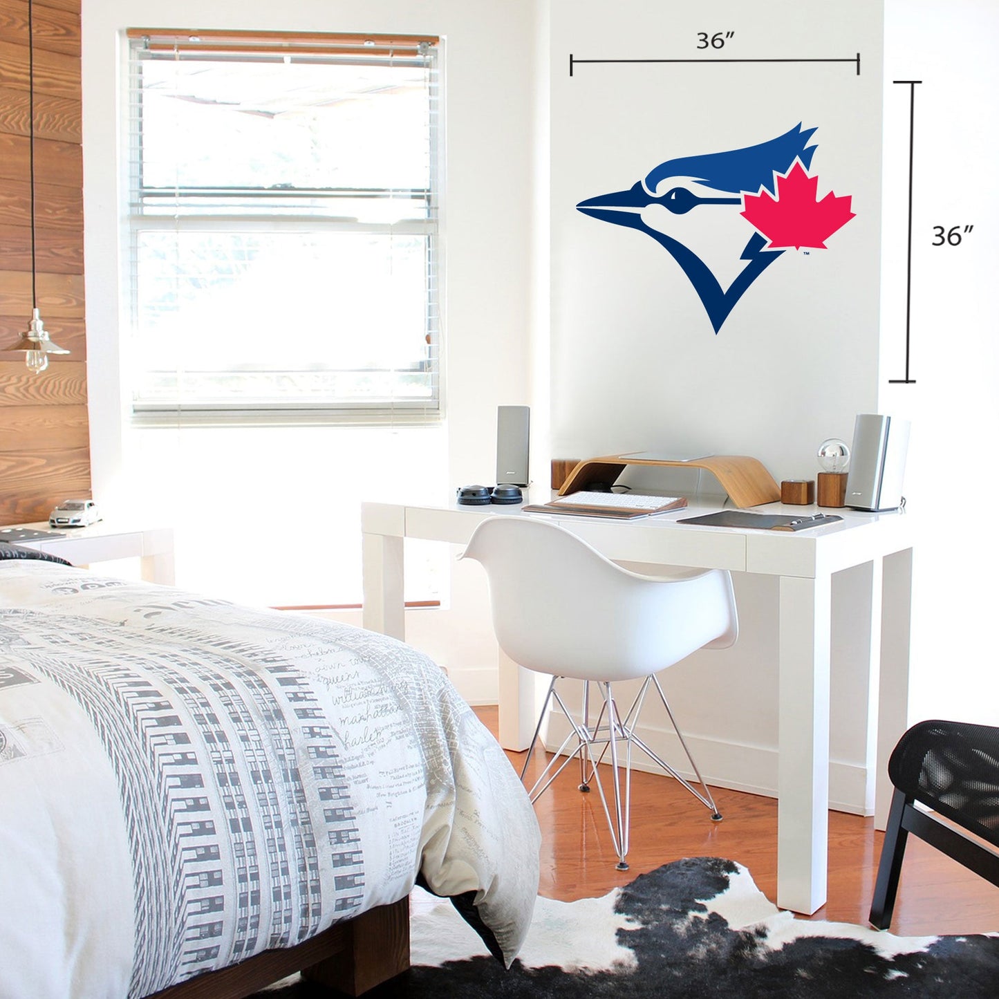 Toronto Blue Jays 36x36 Team Logo Repositional Wall Decal