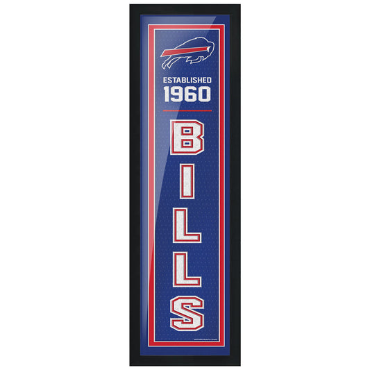 Buffalo Bills Art - 6" x 22" Established Frame