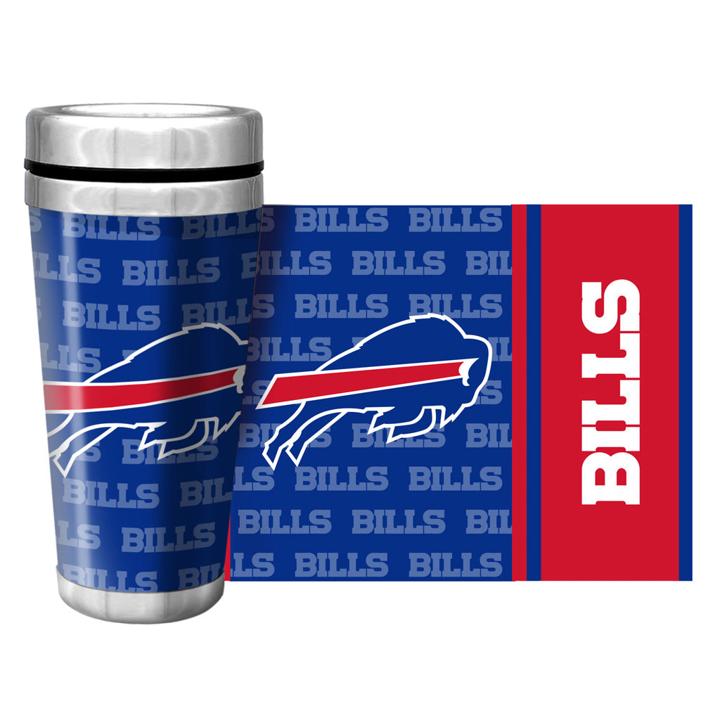 Buffalo Bills Travel Mug | Wallpaper Full Wrap 16 oz.