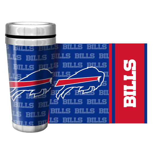 Buffalo Bills Travel Mug | Wallpaper Full Wrap 16 oz.