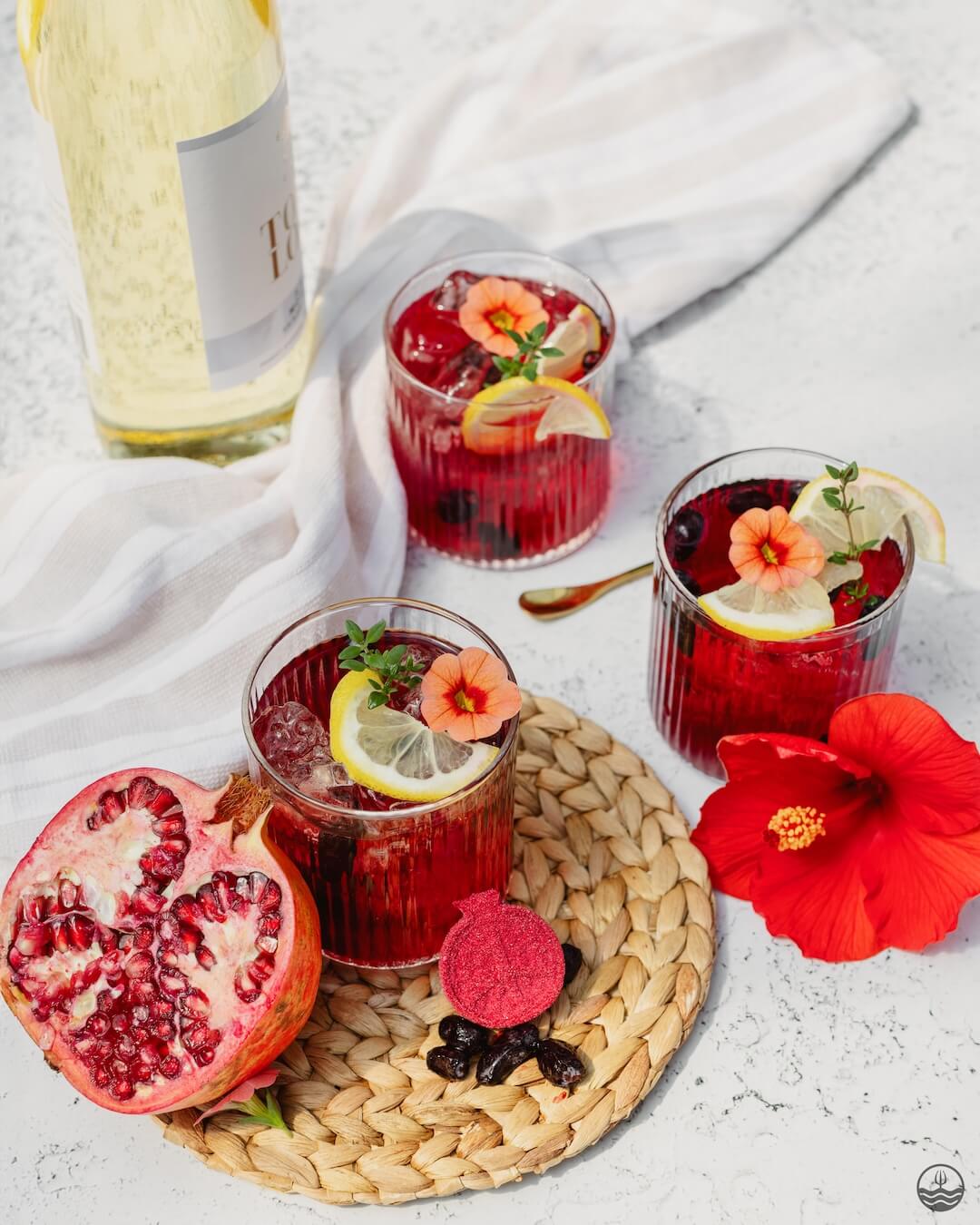Pomegranate, Hibiscus & Honeyberry Flavoured Drink Bomb