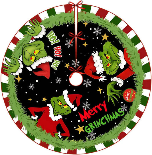 Christmas Tree Skirt 48 inch - Christmas Tree Ornaments - Christmas Ornament - Perfect Holiday Decor for Festive Celebrations