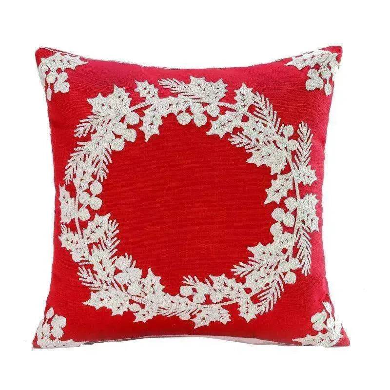 Santa Claus Tree Snowman Sofa Cushion Cover Pillow Case