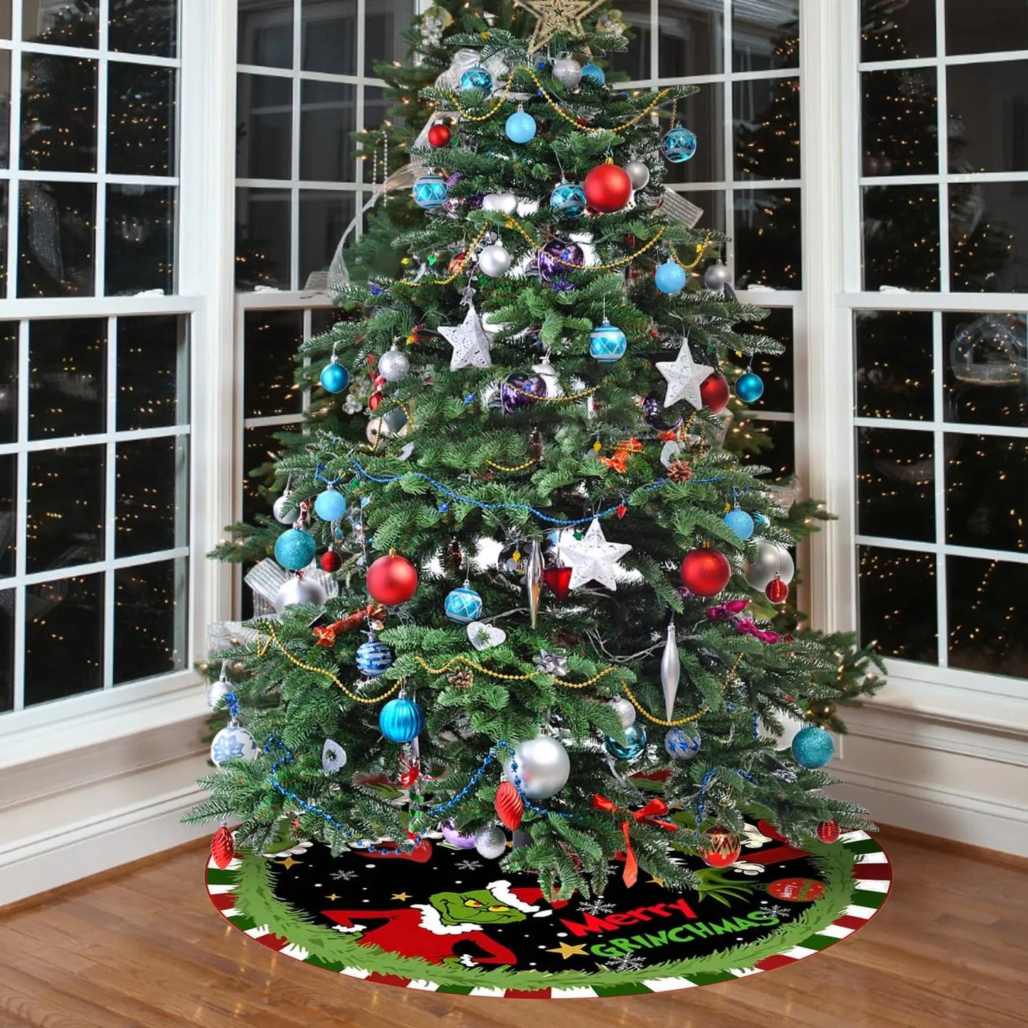 Christmas Tree Skirt 48 inch - Christmas Tree Ornaments - Christmas Ornament - Perfect Holiday Decor for Festive Celebrations