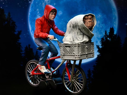 E.T. 40th Anniversary Elliot & E.T. on Bicycle 7" Scale Figure