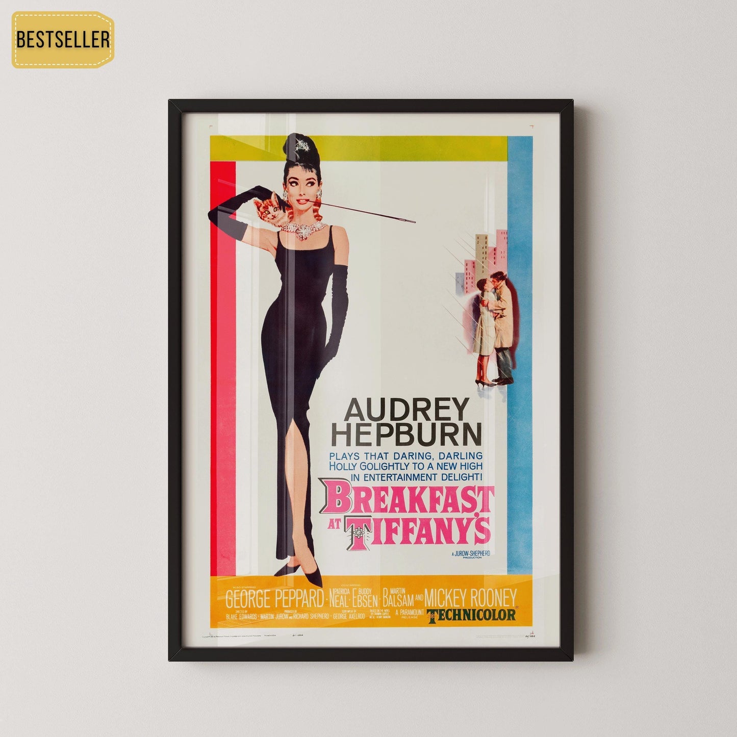 Breakfast At Tiffany's | The All-Time Classic Our Customer's Can't Get Enough of | Vintage Movie Poster (available framed or unframed)