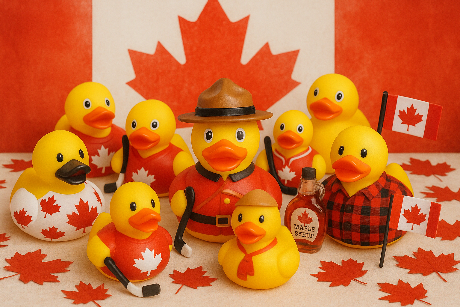 canadian themed rubber duckies