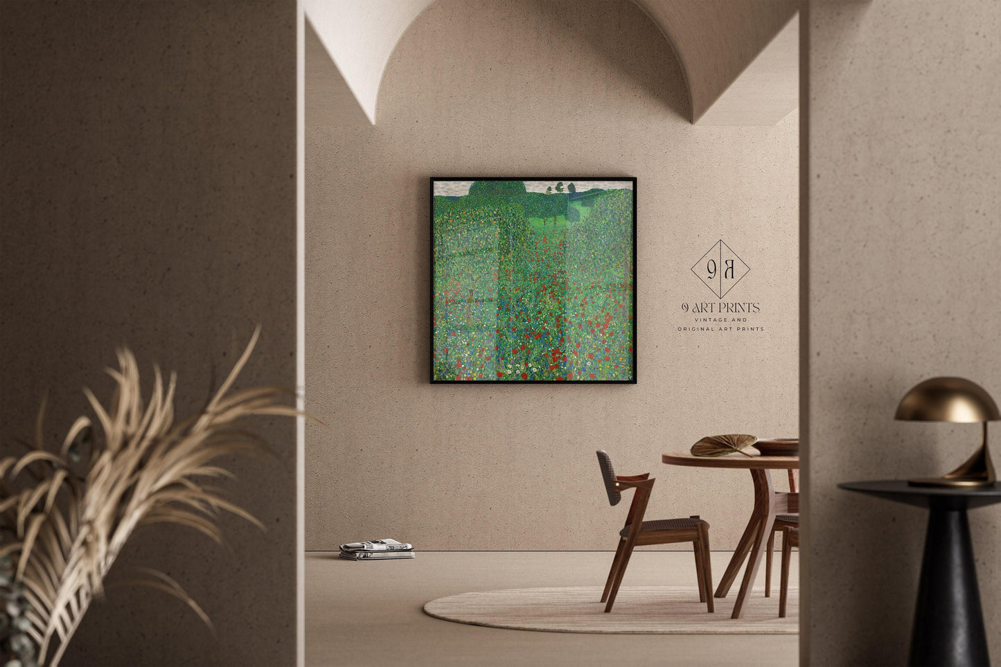 Gustav Klimt - Poppies | Famous Vintage Painting (available handframed or unframed) 1x1