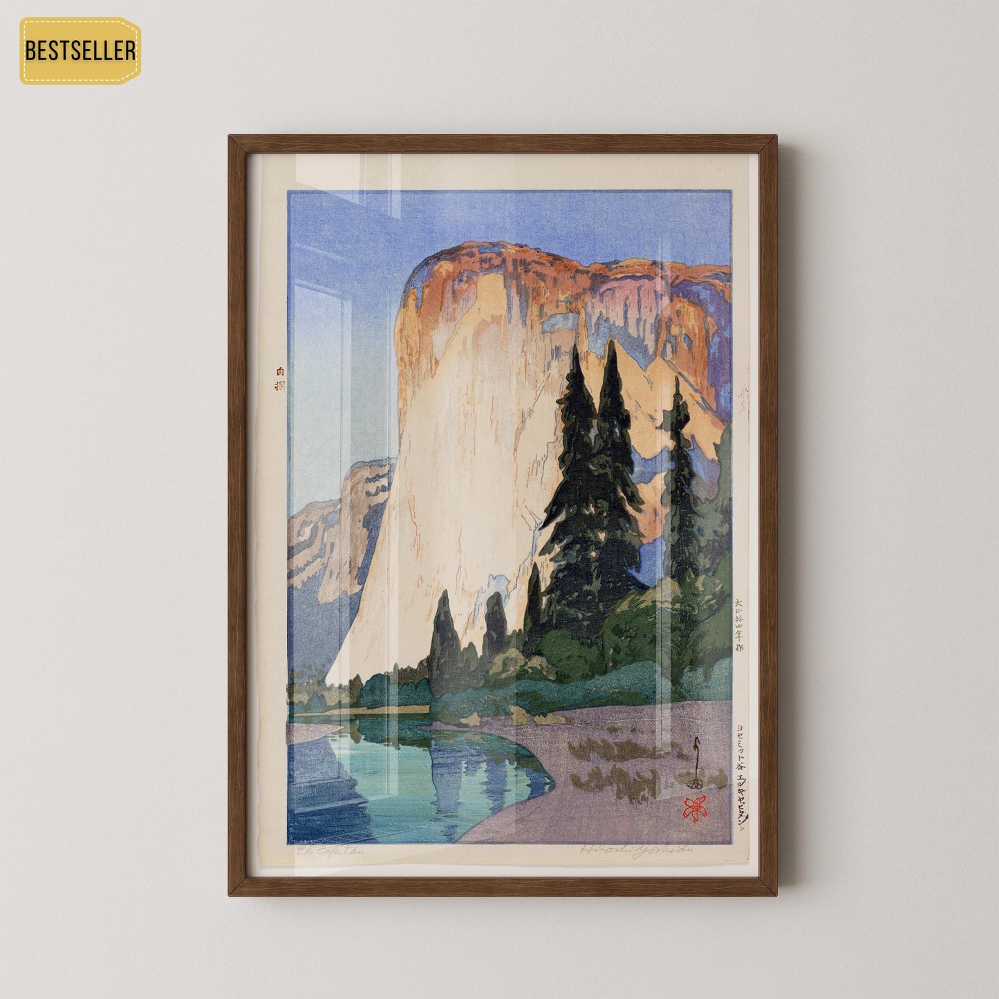 Hiroshi Yoshida – El Capitan | PREMIUM GICLÉE PRINT | One of the most loved prints | Vintage Japanese Woodblock Art available framed