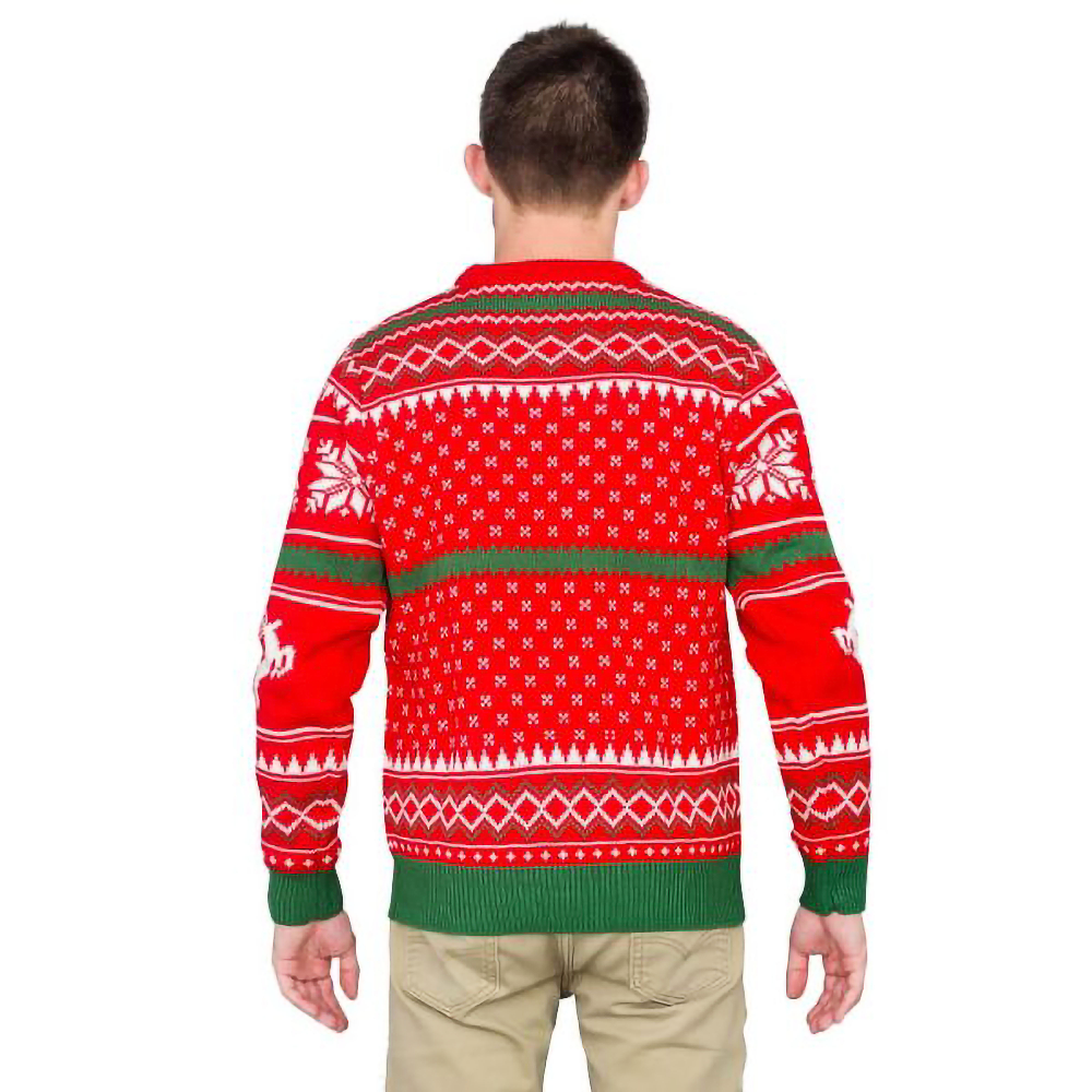 Merry Christmas Ya Filthy Animal Snowflake And Reindeer  Sweater