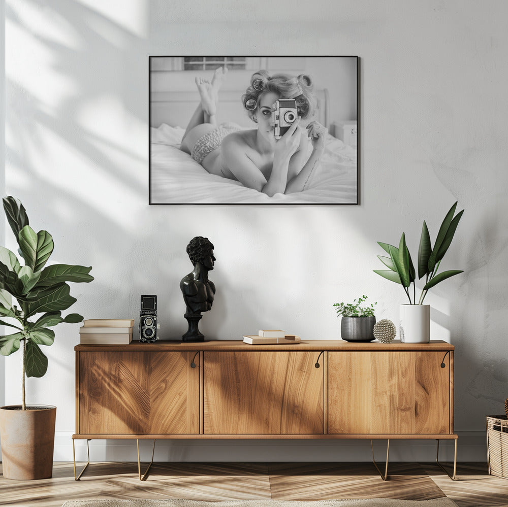 Wall art A chick, a click, and a curl by Pagan Moon