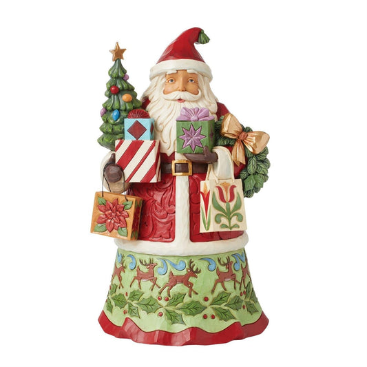 Santa Collection with Gift Bags "All Wrapped Up" Heartwood Creek Jim Shore First Edition ***Signed by Jim Shore***
