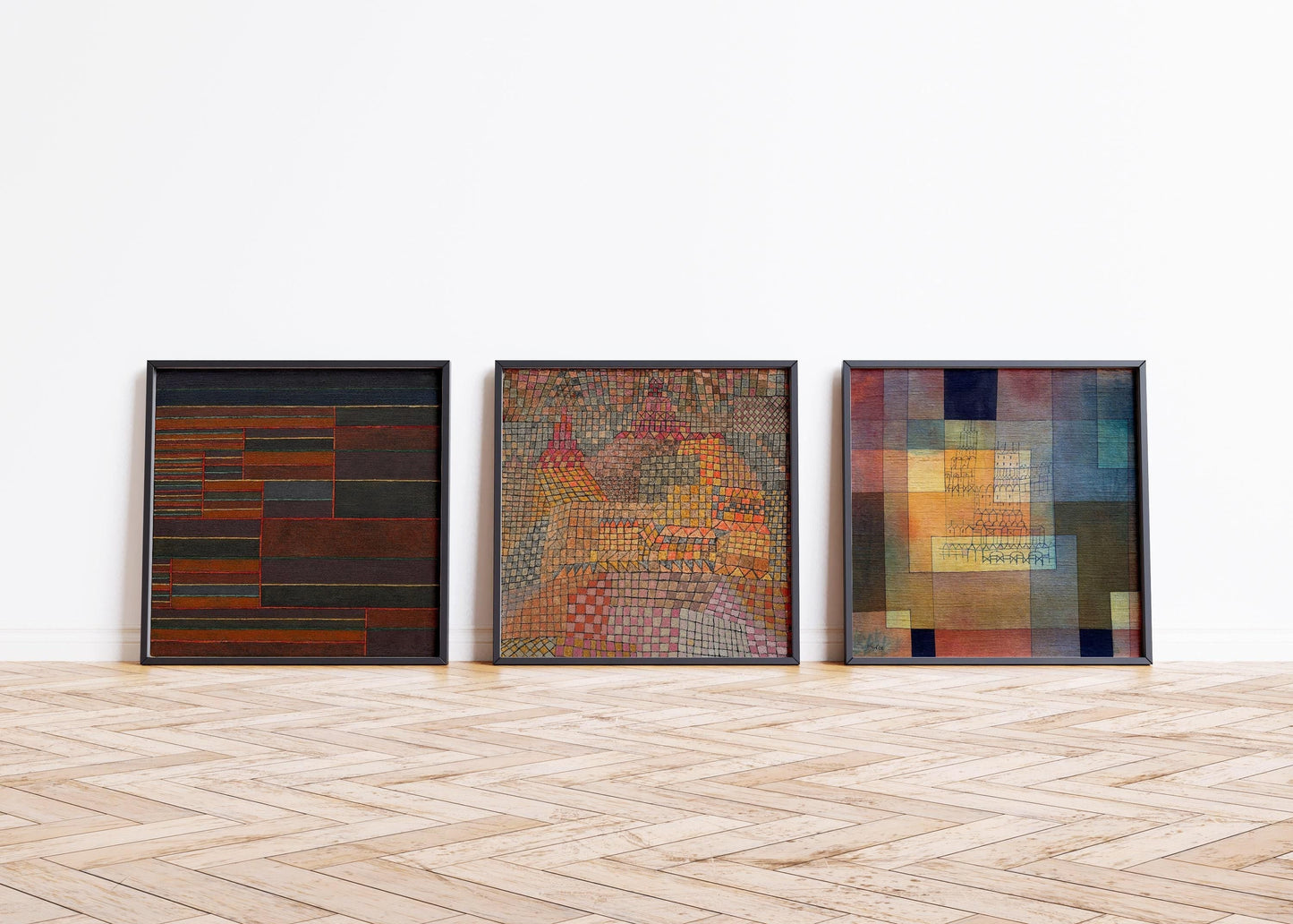 STATEMENT TRIO Paul Klee| On the Current Six Thresholds; Polyphonic Architecture & Stadtburg Castle Available framed 1x1