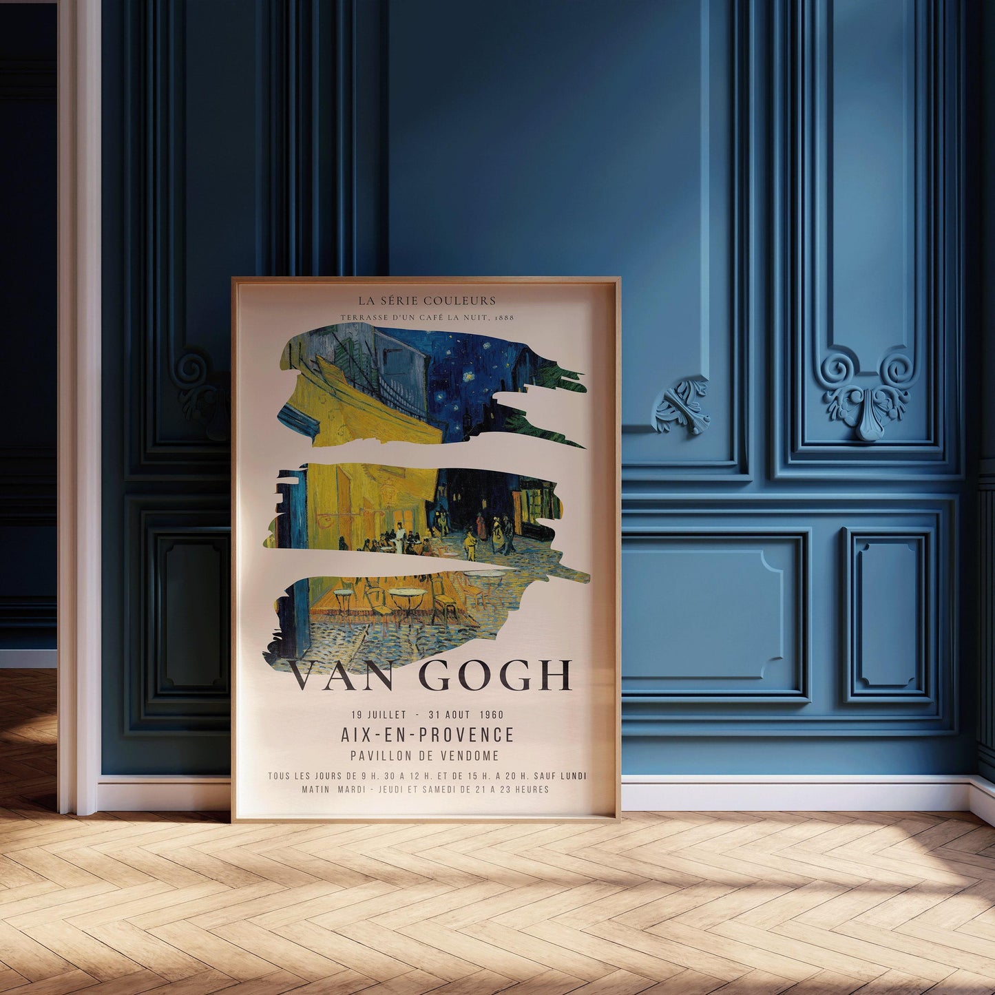 Vincent Van Gogh - Cafe Terrace | Iconic Classic Impressionist Exhibition Poster Fine Art Print (available handframed or unframed)