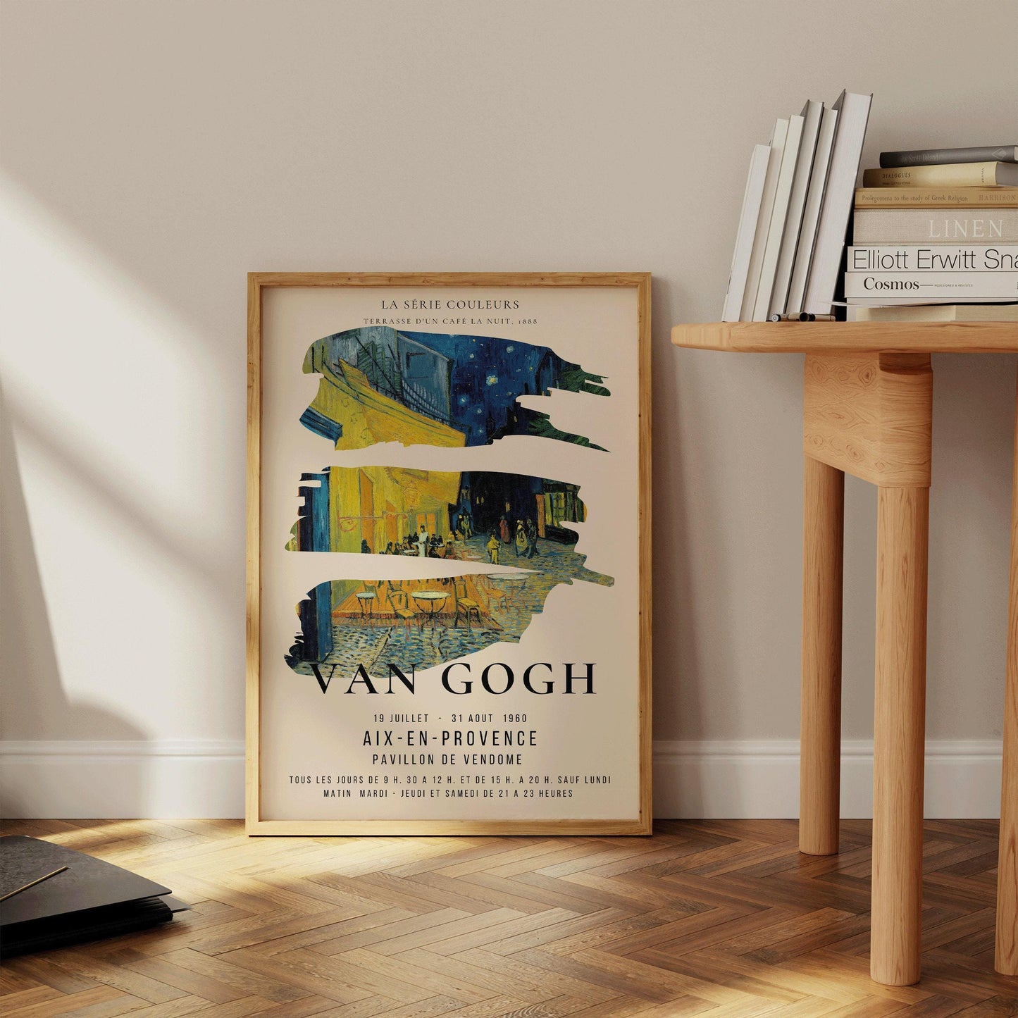 Vincent Van Gogh - Cafe Terrace | Iconic Classic Impressionist Exhibition Poster Fine Art Print (available handframed or unframed)