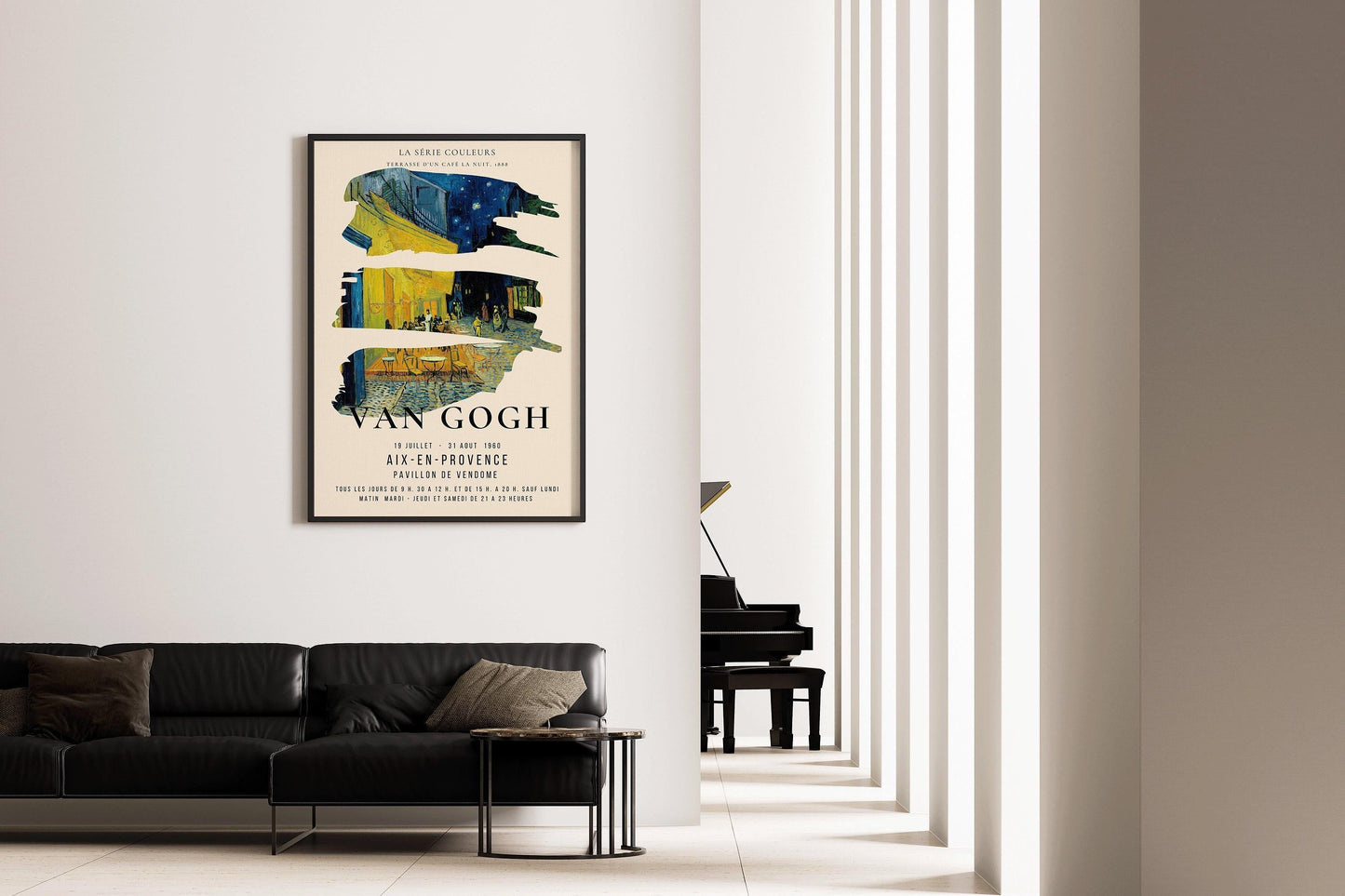 Vincent Van Gogh - Cafe Terrace | Iconic Classic Impressionist Exhibition Poster Fine Art Print (available handframed or unframed)