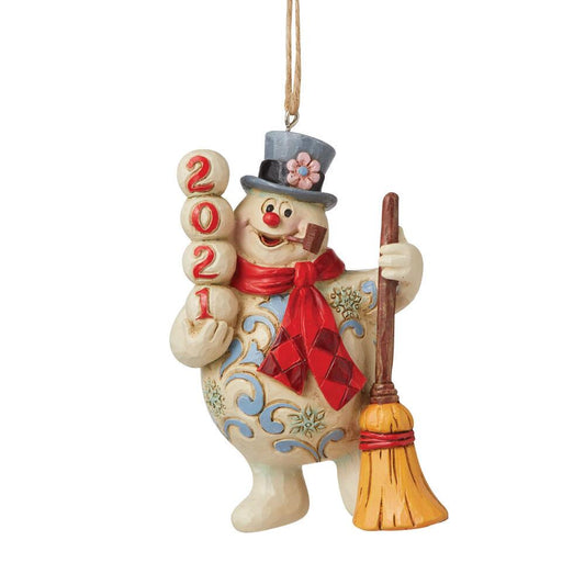 Jim Shore 2021 Frosty the Snowman dated ornament