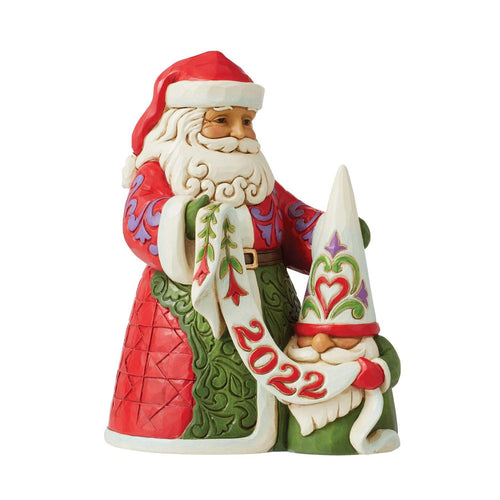 2022 Hallmark Dated Exclusive Jim Shore Santa with Gnome Collectible
