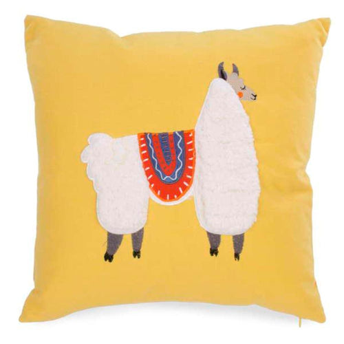 My pet lama fun and colourful decorative throw cushion pillow