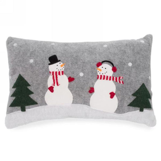 Oh what fun Snowman on a cushion