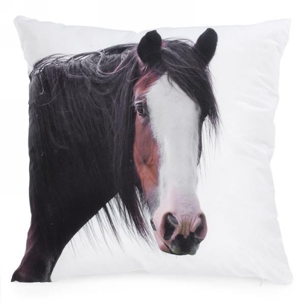 Horse head printed Throw Pillow 17 x 17 inches